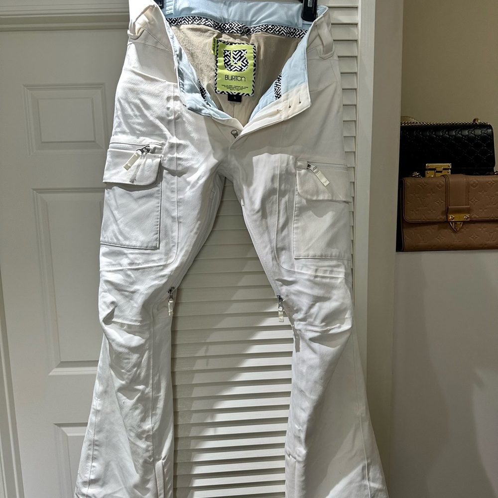 Burton fitted Ski Pants off-white size small